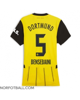 Billige Fotballdrakt Borussia Dortmund Ramy Bensebaini #5 Replika Hjemmedrakt Dame 2024-25 Kortermet